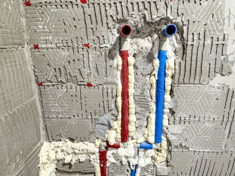 Insulated Plumbing Lines in Attic